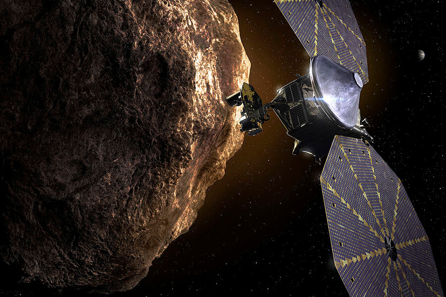 Lucy Mission Satellite by Asteroids