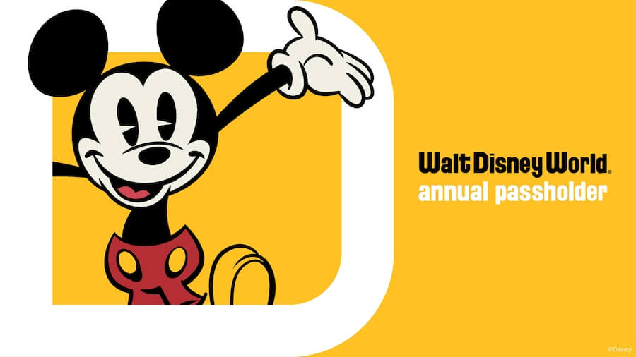 Novos passes anuais do Walt Disney World