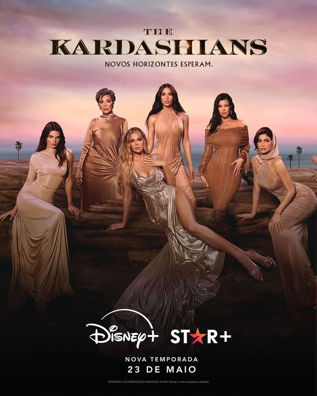 Disney+ e Star+ Apresentam o Trailer e Pôster da Quinta Temporada de The Kardashians que Estreia em 23 de Maio