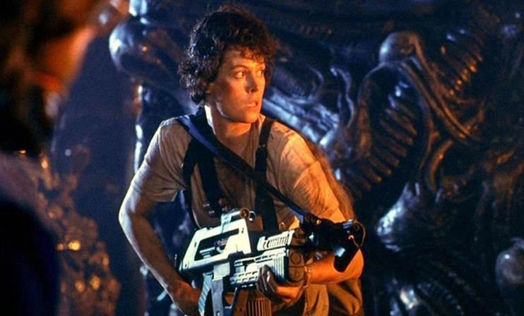 Sigourney Weaver em Aliens: O Resgate