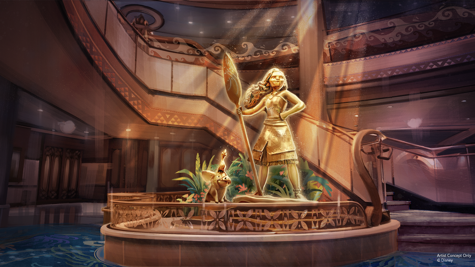 Believe-Atrium-Statue_Moana